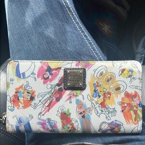 Dooney & Bourke ink and paint Cartoon Wallet
